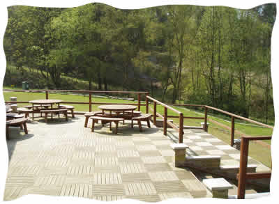 Decked area at Hilltop